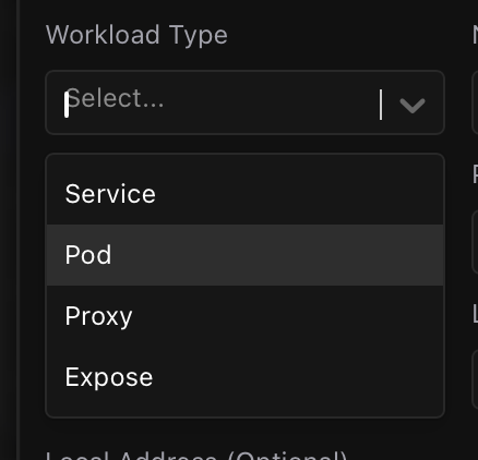 workload 类型选择